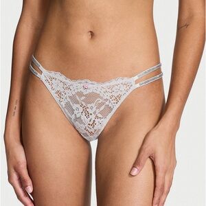 Victoria’s Secret Twinkle Strap Lace Brazilian Panty Dream Angels XL
